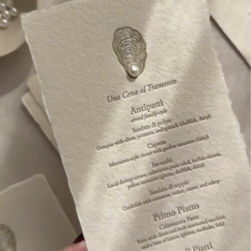 珍珠毛边纸请柬简约高级邀请函凸版印刷letterpress欧式婚礼请帖