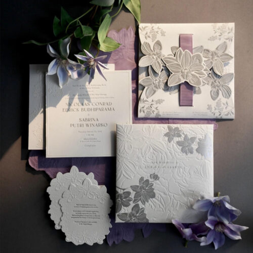 French invitation letter wedding invitation high-end custom printing wedding invitation niche high-end sense wedding invitations and announcements design and production